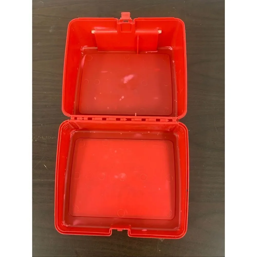 Vintage 1995 The Amazing Spider-Man Red Plastic Lunchbox Only